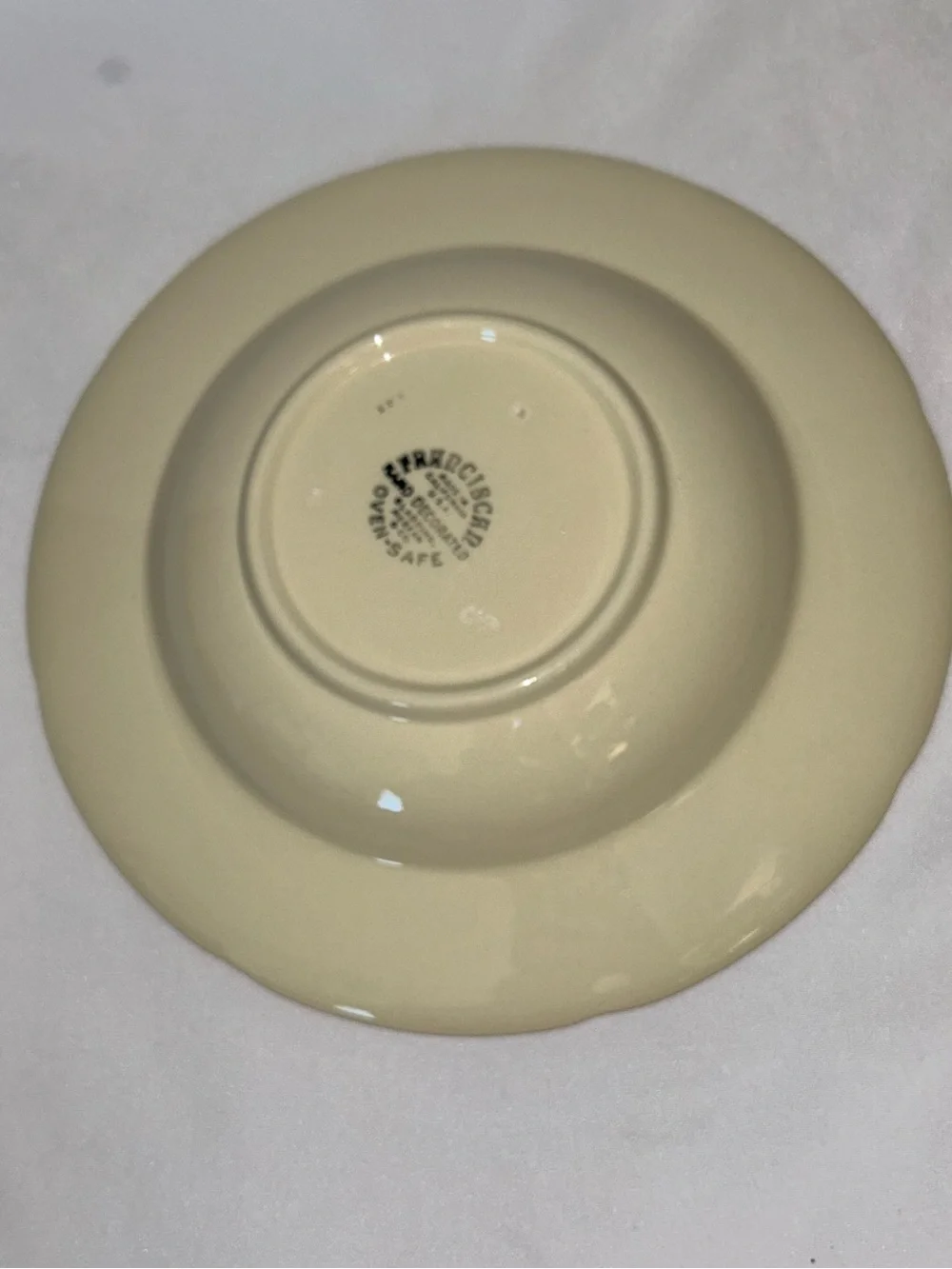 Franciscan Apple 8” Soup Bowls Set of 3 USA Vintage Rimmed Bowls - One w/ Chip